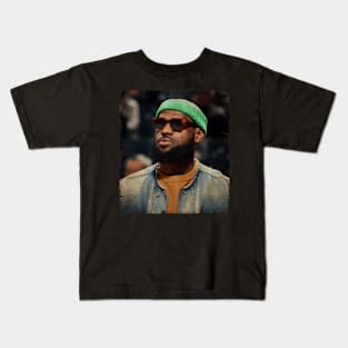 Lebron James Cool Sunglasses Vintage Kids T-Shirt